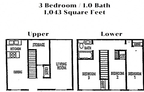 the floor plan of the upper and lower floor of a house